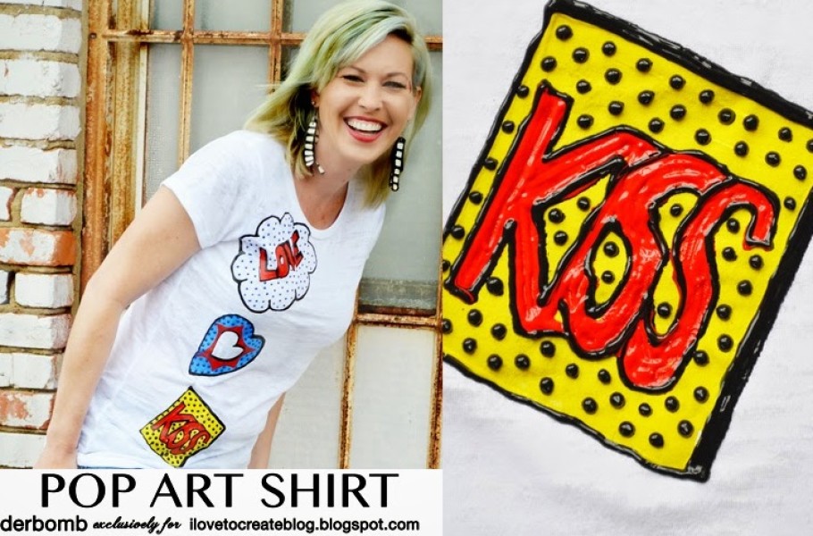 Pop art shirt Tutorial DIY Clothes