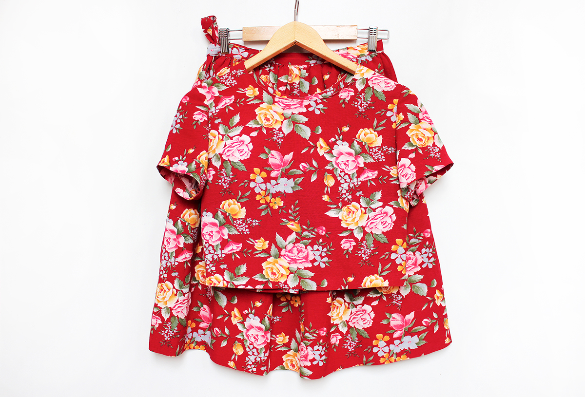 Summer Linen Top&Skirt